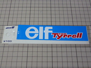 elf Team Tyrrell ステッカー 当時物 です(147×35mm) エルフ チーム タイレル ティレル