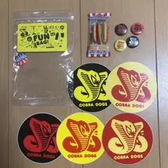 COBRA DOGS☆ステッカー&ピンバッジセット