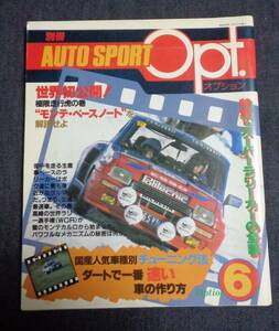 ●別冊オートスポーツオプション６　昭和56年4月発行　★付録ポスター付き　三栄書房　