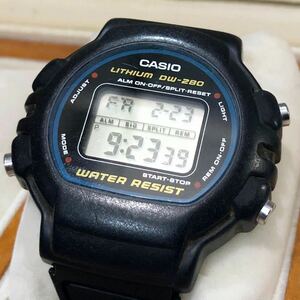 【即決/送料無料】 CASIO DW-280 90年代アラームクロノ カシオスタンダード チープカシオ チプカシ デジタルウォッチ 中古腕時計 