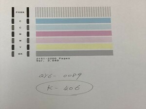 No.K406プリンターヘッド ジャンク QY6-0089 CANON キャノン 対応機種：TS5080/6050/6051/6052/6080/5050/5051/5053/5055/5070用