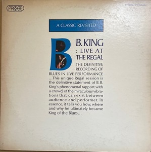 B・B・KING【LIVE AT THE REGAL】PROBE盤　B・B キング IPP-80464　国内1972年　LP