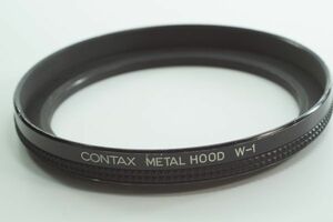 影108 【送料無料 並品】CONTAX METAL HOOD CONTAX METAL HOOD W-1 取付けネジ径は82mm Distagon T ＊21mm F2.8 コンタックス レンズフード