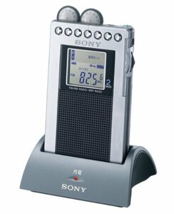 SONY FMステレオ/AMポケッタブルラジオ R433 シルバー SRF-R433/S(中古品)