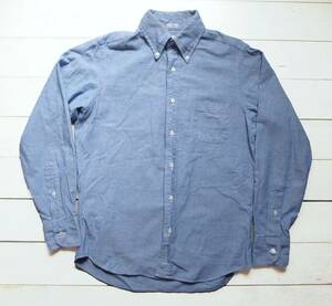 INDIVIDUALIZED SHIRTS インディビジュアライズド シャツ STANNDARD FIT ボタンダウンシャツ 14 1/2-32 ブルーネイビー系 USA製