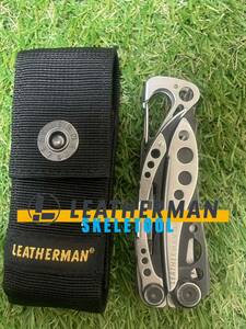 LEATHERMAN SKELETOOL Silver/Black 専用ナイロン製シース付　レザーマン マルチツール ツールナイフ