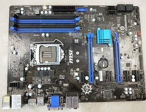 【中古パーツ】BIOS確認のみ、MSI Z97-S01 マザーボード ＩＯパネル付 LGA1150 ■MB2307