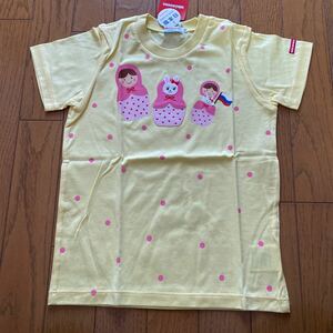 SALE 新品　ミキハウス　日本製　半袖Ｔシャツ　120 黄色　キッズ Tシャツ ジュニア 子供