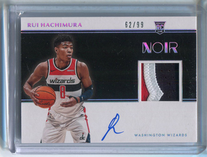 2019 Panini Noir Rui Hachimura Patch Auto RPA RC 八村塁 直筆サイン パッチ 99枚限定