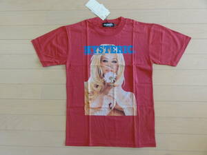 新品 HYSTERIC GLAMOUR x PLAYBOY 半袖Tシャツ 赤ピンク XSサイズ 12171CT03