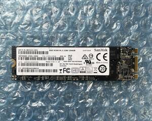 SanDisk 256GB SATA SSD M.2 中古動作品 正常【M-512】 