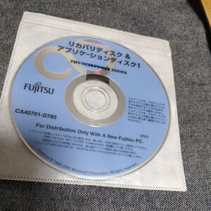 リカバリ富士通 使えますがキズあり ca-40701-d785 中古 ウインドウズ