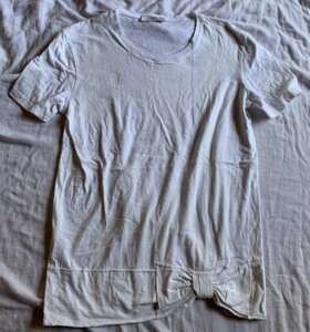プラダ PRADA 半袖Tシャツ サイズM　リボン　白