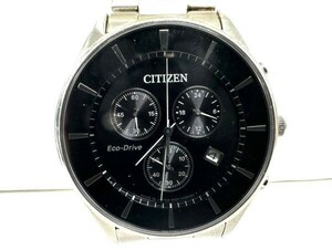 D011-I37-3241 ◎ CITIZEN シチズン コレクション エコドライブ H500-S107300 クロノグラフ デイト メンズ ソーラー 稼働 腕時計