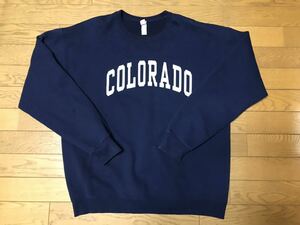 NCAA COLORADO BUFFALOES MEN’S CREWNECK size-L(着丈67身幅59) 中古 送料無料 NCNR