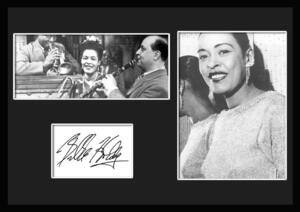 10種類!Billie Holiday/ビリー・ホリデイ/レディ・デイ/サインプリント&証明書付きフレーム/BW/モノクロ/ディスプレイ (6-3W)