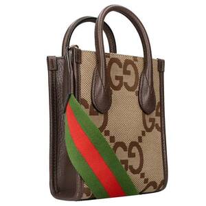 グッチ GUCCI 699406 ジャンボGGキャンバス2WAYミニトートバッグ 中古 SS13