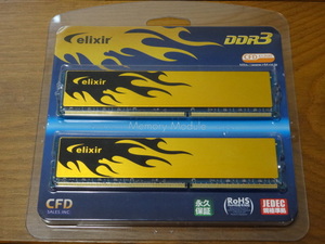 CFD elixir DDR3メモリ 16GB（8GB 2枚組）W3U1600HQ-8G（DDR3 PC3-12800 CL9 8GBx2 XMP）