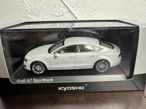 京商 Audi A7 Sportback アウディA7 Glacier white Metallic グラシア ホワイト メタリック