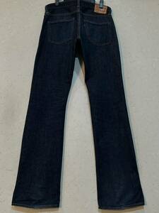 ※SKULL JEANS スカルジーンズ LOT 5508XX セルビッチ ブーツカット デニムパンツ 未裾直 日本製 濃紺 32 　　　　　 BJBC.AB