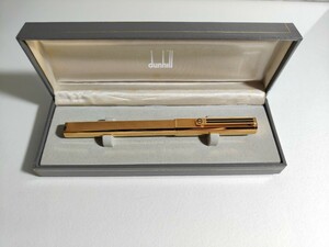 DUNHILL ドレス ゴールドプレート バーレイ 万年筆 585 F？ /ダンヒル 14K 14金 金張りモンブランOEM ドイツ製 ビンテージ オーバル形