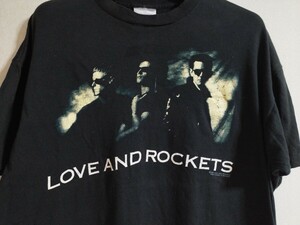 ヴィンテージ 80s BROCKUM LOVE AND ROKETS ラブ・アンド・ロケッツ Tシャツ made in USA アメリカ製 Bauhaus バウハウス バンド ロック
