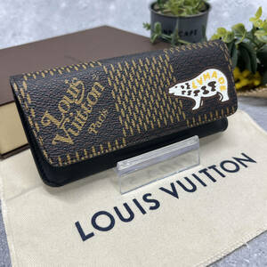 【極美品/鑑定済】LOUIS VUITTON ルイヴィトン エテュイ NIGO 限定コラボ メガネケース 黒 茶 希少 レア メンズ 箱 袋付属