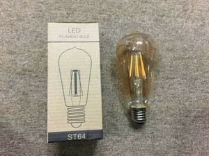 フィラメントバルブ　LEDライト　6W　2700K　　サイズ14×6.5㎝　　未使用　2F00 　1-6個　