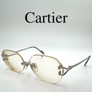 Cartier カルティエ メガネ 眼鏡 度入り リムレス ヴィンテージ
