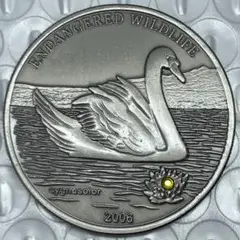 外国硬貨 2006年 白鳥　記念硬貨 コイン　コレクション　美品g189
