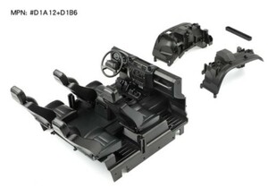 GRC製　【黒】D1A12+D1B6 RCDream Wilderness Defender RD110 ボディー用　インテリアキット内装