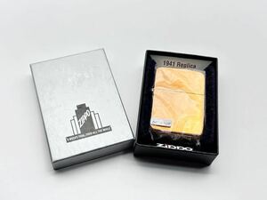 5-24 未使用 ZIPPO ジッポー オイル ライター 1941 レプリカ カッパーコーティング ミラー 銅 ジッポ 1941COP