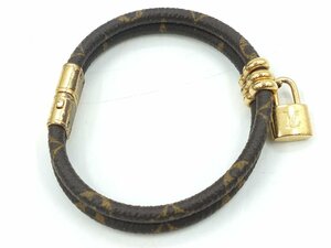 【z26573】LOUIS VUITTON ルイヴィトン モノグラム ブラスレ・キープイットトゥワイス レザー GP 2連 ブレスレット 純正 箱付 格安スタート