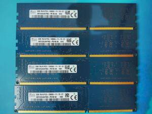 動作確認 SK hynix製 PC3-12800U 1Rx16 2GB×4枚組=8GB 22120041226