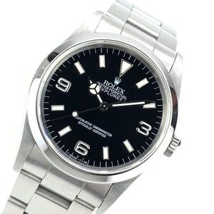 ROLEX ロレックス 腕時計 14270 エクスプローラー1 トリチウム ルミノバ 黒文字盤 自動巻き T番 36mm ステンレス メンズ 管理RY22001700