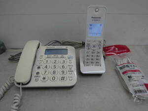 Panasonic パナソニック RU・RU・RU コードレス電話機 親機 VE-GD24-W 子機KX-FKD404-W1 受信・発信確認済