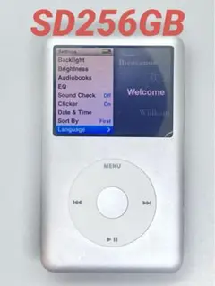 iPod classic 第7世代  160GBからSD256GBにシルバー　銀