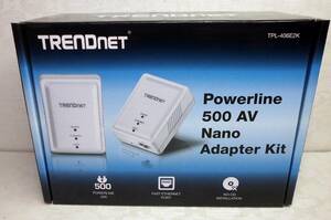★即決! TRENDnet PLCアダプター Nano 500AV TPL-406E2K 2台セット 電力線アダプター 動作品 ★