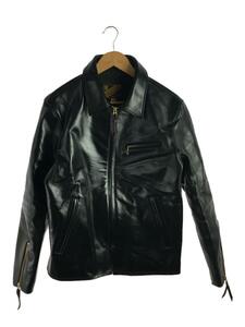 Y’2 LEATHER◆レザージャケットブルゾン/40/馬革/BLK/ANILIN HORSE SPORTS//