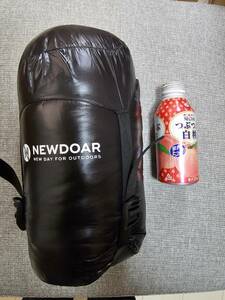 未使用品　NewDoar Urltra-Light ダウンシュラフ寝袋 800FP ホワイトグース　ブラック