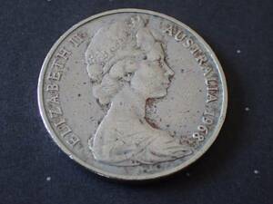 オーストラリア硬貨　20セント　1968年