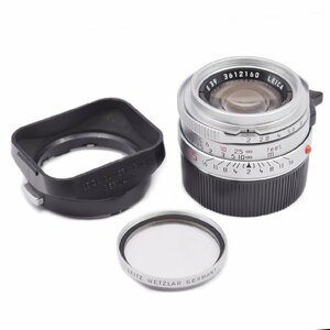 【美品】LEICA/ライカ SUMMICRON 35ｍｍｆ2 pre ASPH 七枚玉 E39 シルバーレンズ #HK10429