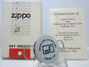 ☆Vin-Zippo☆ インディアナスチール ISF 2SIDE KEY-HOLDER ヴィンテージ 1978-80年