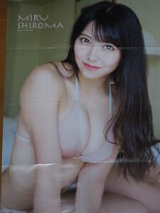 ◆即決◆　元NMB48　白間美瑠．元AKB48　武藤十夢　特大両面ポスター