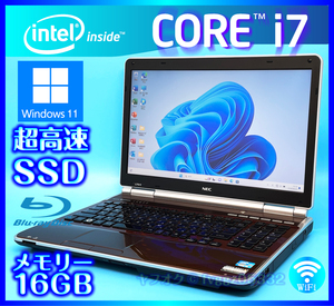 NEC SSD 新品 1TB (1000GB) +外付HDD 1TB (1000GB) 大容量メモリー 16GB Core i7 Windows11 2630QM Microsoft Office2021 ノートパソコン