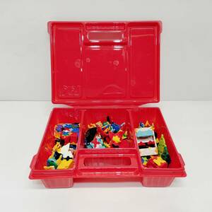 ●ラキュー ブロック LaQ レッド収納ケース付き 知育玩具 平面 立体パズル おもちゃ M1357