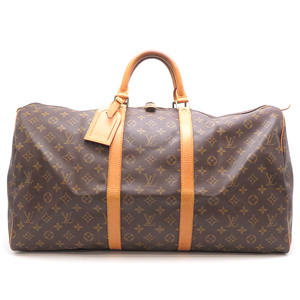 ［銀座店］LOUIS VUITTON LV ルイ・ヴィトン キーポル55　 M41424（廃番） ボストンバッグ モノグラム ブラウン DH79992