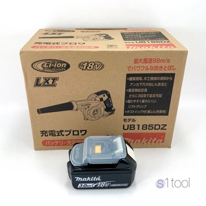 新品 マキタ 18V 充電式ブロワ UB185DZ 本体のみ + バッテリ BL1830Ｂ ( 未使用 集じん可能 バッテリー 3.0Ah 未使用品 集じん )