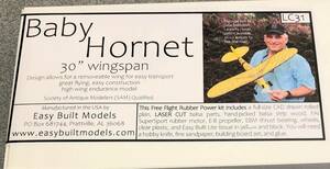 【ゴム動力機】Easy Built社製Baby Hornet （L/C仕様）（翼長：30”=762mm）・・・残り1