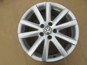 cほ15 VW 純正 BBS RD254 17×7.5J OFF47 5穴/112 ハブ径約57ミリ アルミホイール 中古 1本 ♪イオス外し GH-1FBWA 3C0601025J 0544059